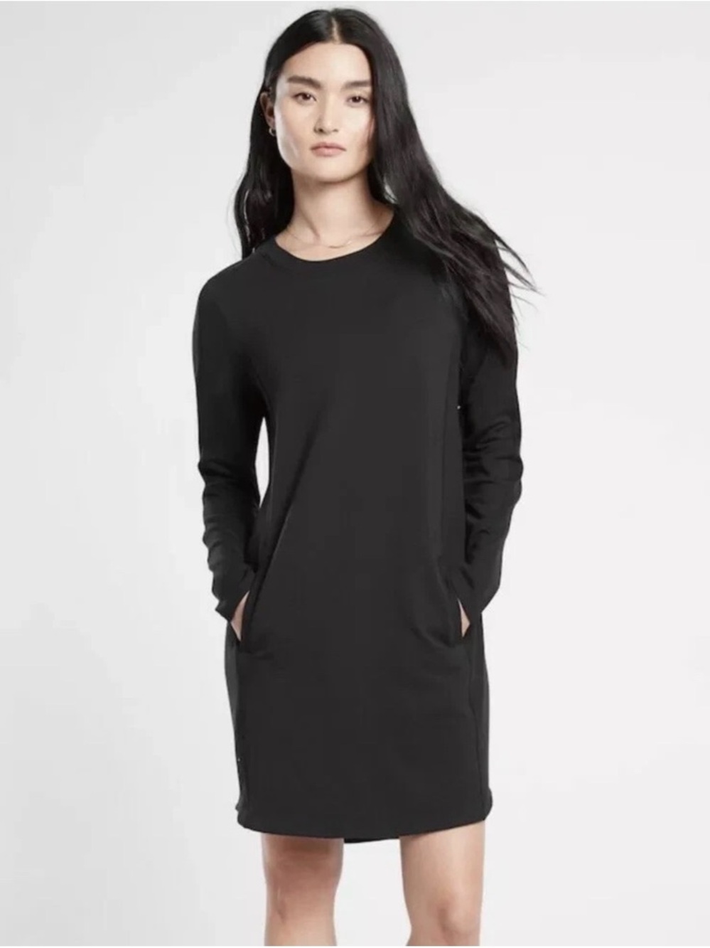 ATHLETA Balance Dress|Acid Wash Black| Size Medium|Athleisure